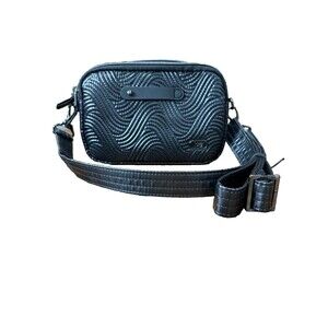 Lug COUPE Convertible Crossbody Bag  - Black With Embroidery